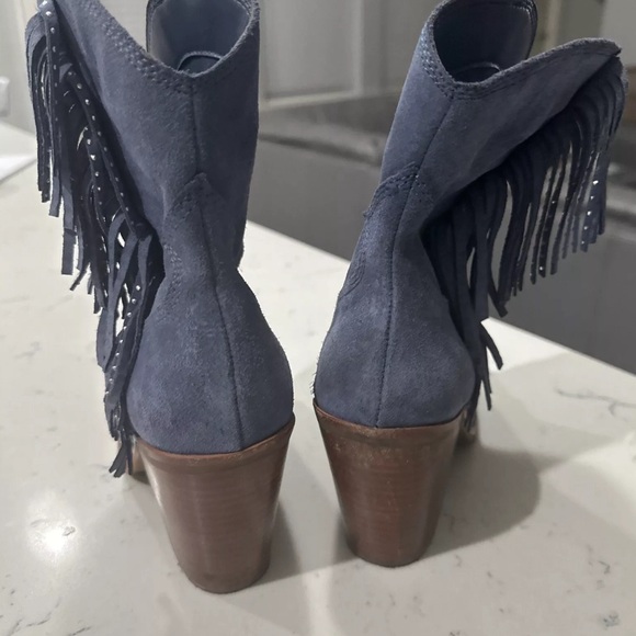 Aldo x Tezza Ankle Blue Cowboy Boot Women's  Pattern  Pointed Toe Size 8 - Picture 4 of 10